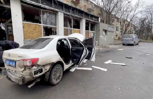 Появилось видео с места покушения на начальника полиции Мариуполя